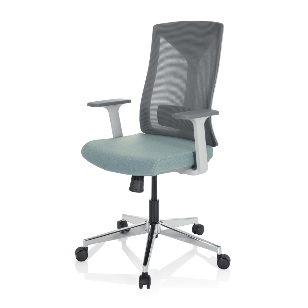 N° de l'image du produit 9 : Siège de bureau / siège pivotant hjh OFFICE HALIFAX tissu/maille, menthe