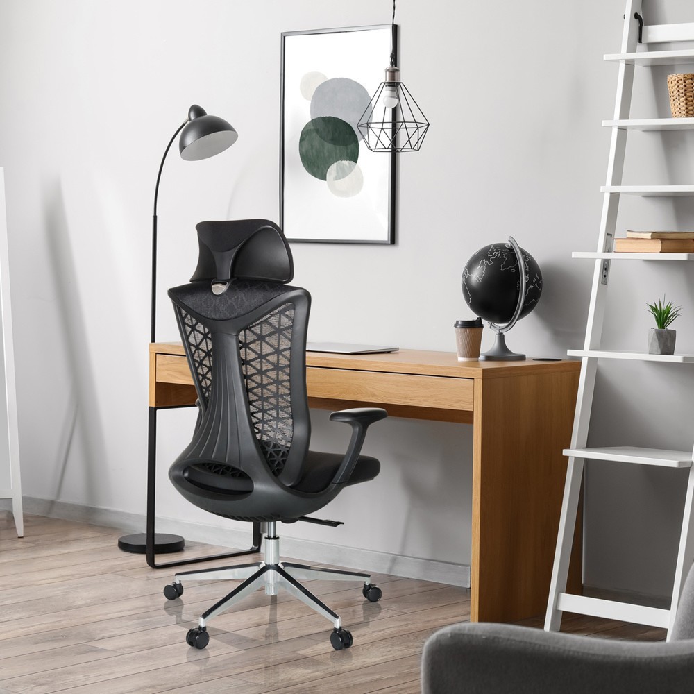 Produktabbildung Nr. 5: Bureaustoel / draaistoel hjh OFFICE FALEO B netstof / stof, zwart
