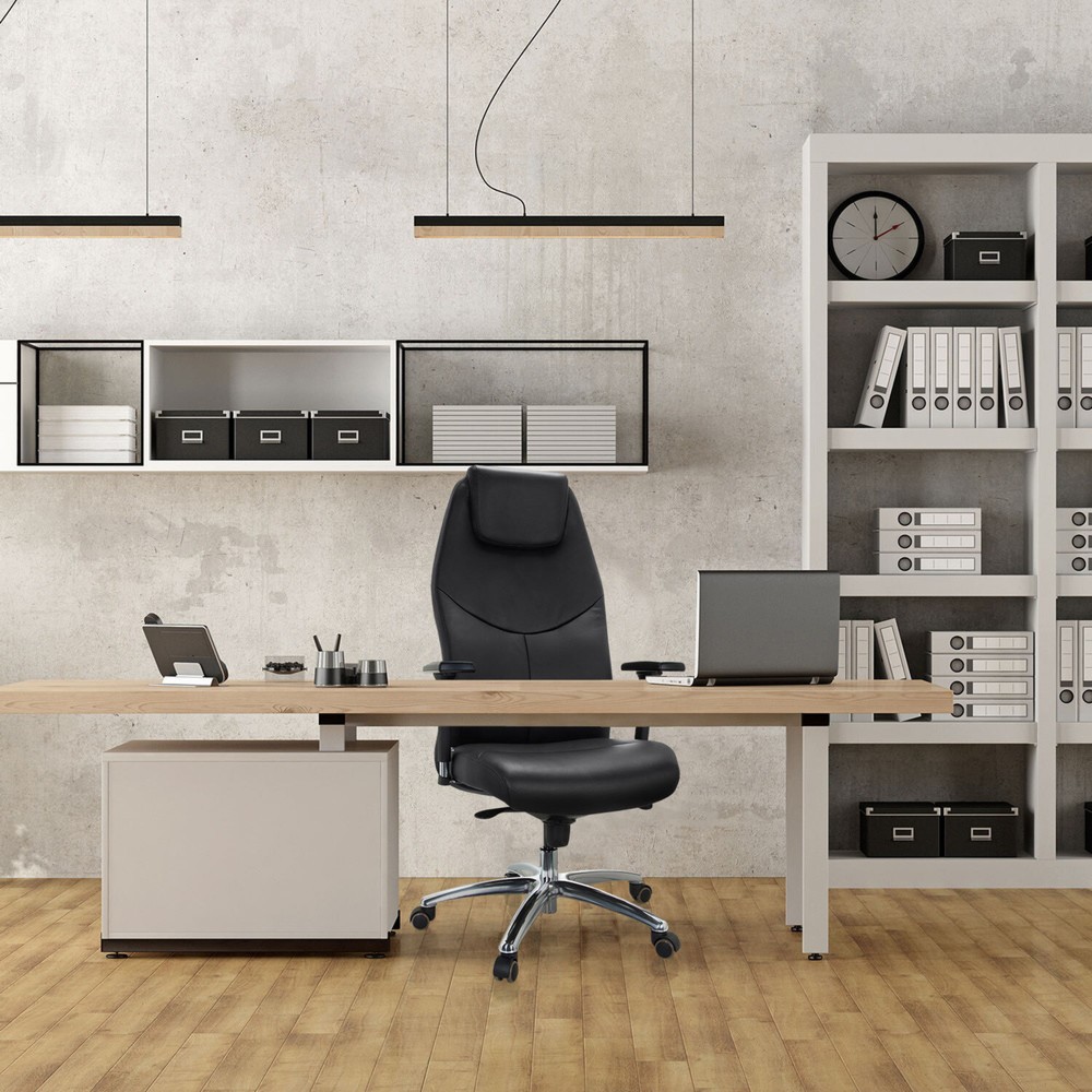 Produktabbildung Nr. 3: Siège de bureau / fauteuil de direction hjh OFFICE FERRARA cuir, noir