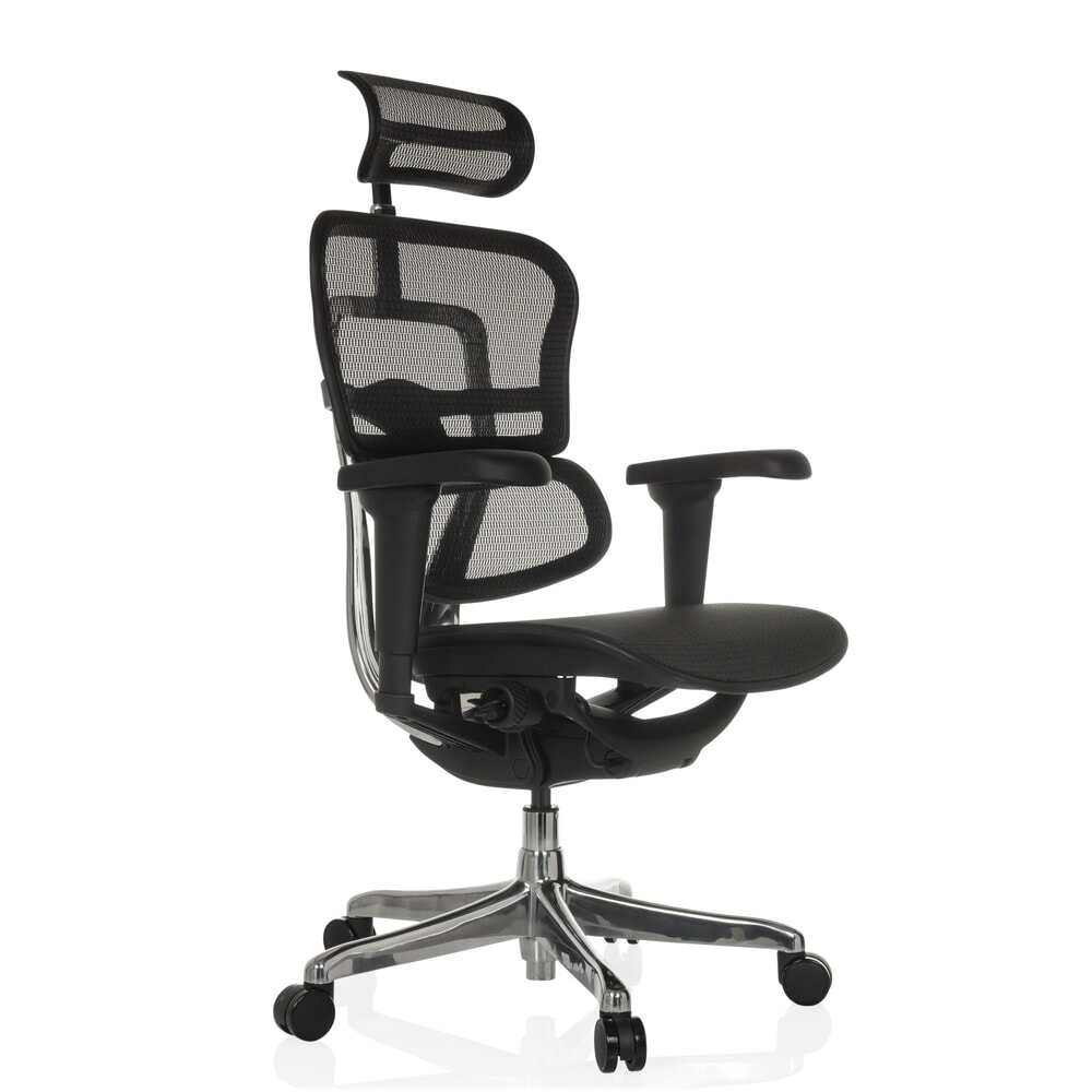 N° de l'image du produit 8 : Fauteuil de direction hjh OFFICE ERGOHUMAN ULTRA GEN2, dossier en résille, capacité de charge 120 kg, coussin en tissu 460 - 580 mm, noir