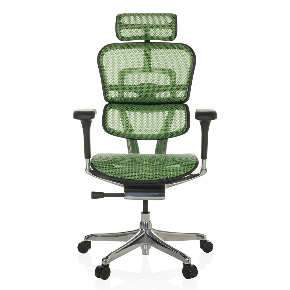 Product afbeelding: hjh OFFICE directiestoel ERGOHUMAN GEN2, draagvermogen 150 kg, mesh-materiaal, zithoogte 480 - 590 mm, groen
