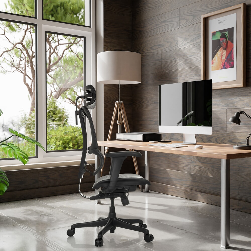 Productafbeelding nr. 5: hjh OFFICE directiestoel ERGOHUMAN SLIM ECO M GEN2, met flexibele rugleuning, draagvermogen 120 kg, hoogte 1120 - 1340 mm, mesh zitting, zwart