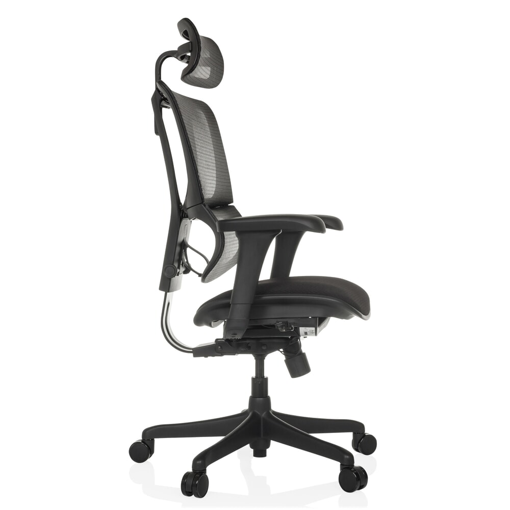 N° de l'image du produit 10 : Fauteuil de direction hjh OFFICE ERGOHUMAN SLIM ECO F GEN2, avec dossier flexible, capacité de charge 120 kg, hauteur 1120 - 1340 mm, assise en tissu, noir
