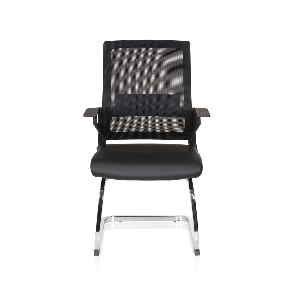 Produktabbildung Nr. 1: Chaise de conférence / fauteuil suspendu hjh OFFICE INVENTOR V PRO similicuir, noir
