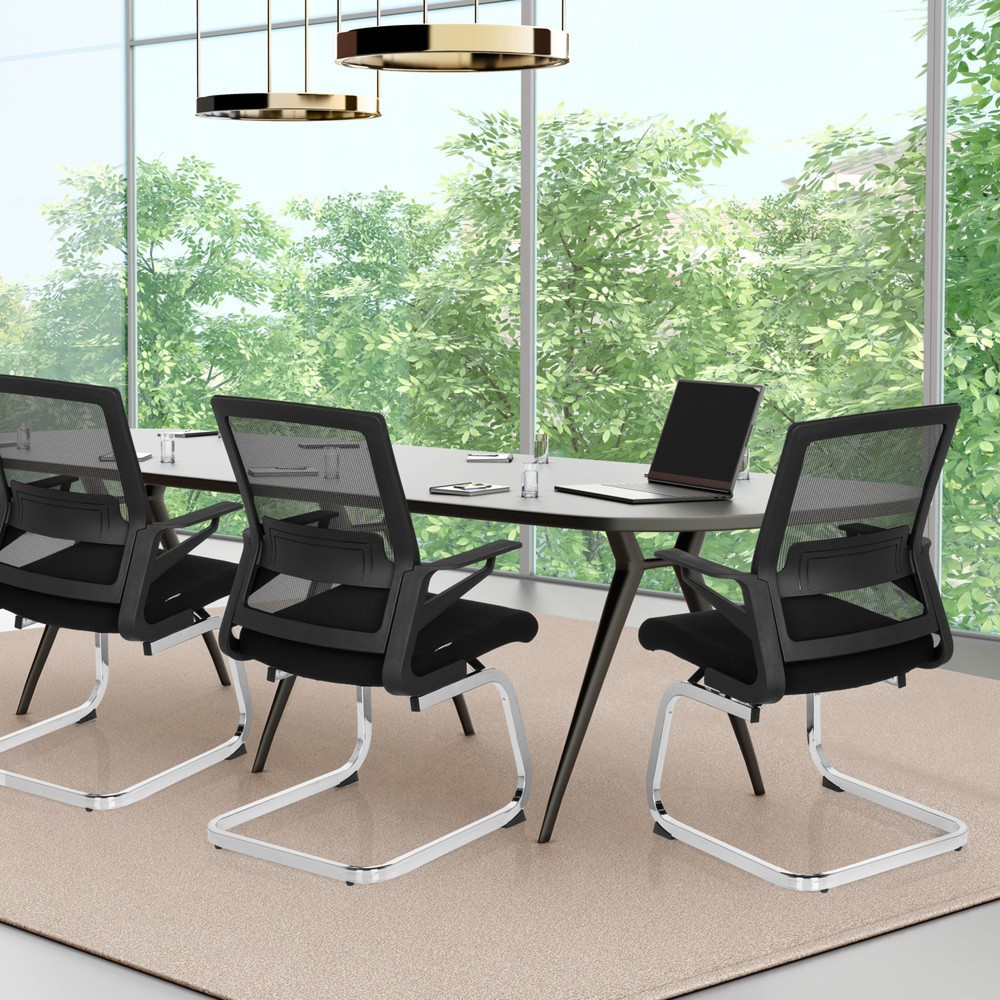 Produktabbildung Nr. 3: Vergaderstoel / sledestoel hjh OFFICE INVENTOR V stof, zwart