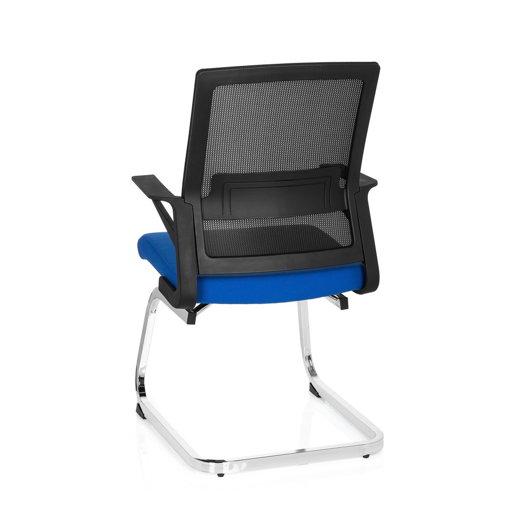 N° de l'image du produit 9 : Chaise de conférence / fauteuil suspendu hjh OFFICE INVENTOR V tissu, noir / bleu