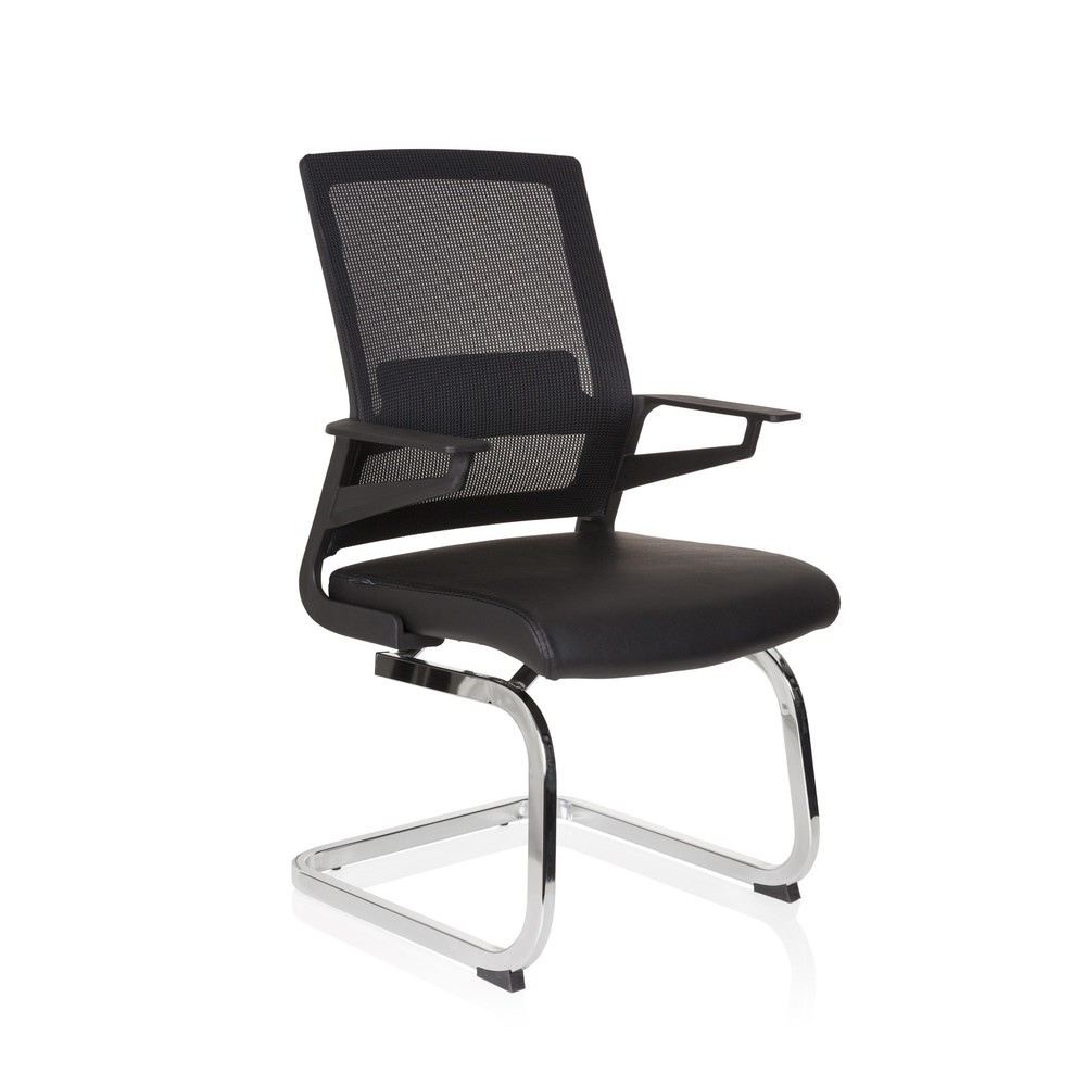 Produktabbildung Nr. 5: Chaise de conférence / fauteuil suspendu hjh OFFICE INVENTOR V PRO similicuir, noir