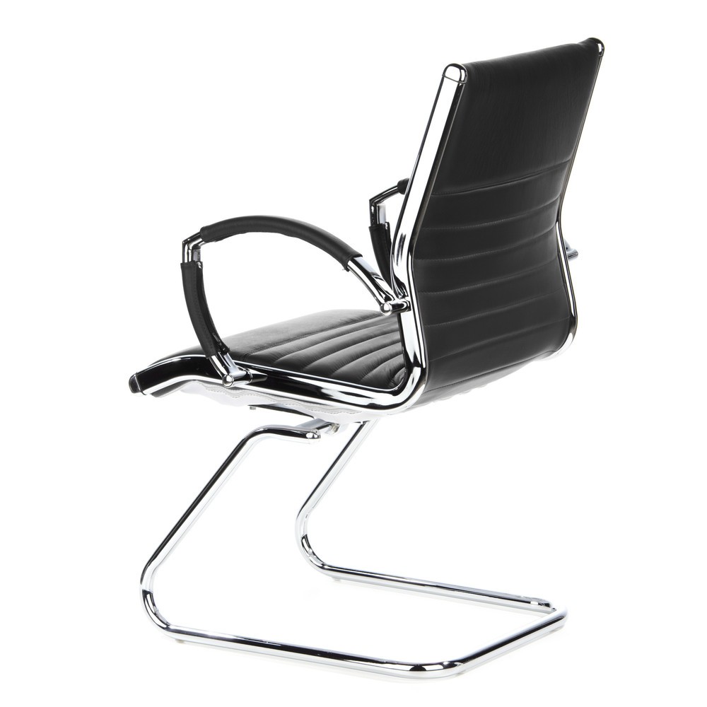 Productafbeelding nr. 8: Vergaderstoel / sledestoel hjh OFFICE PARMA V leder, zwart chroom