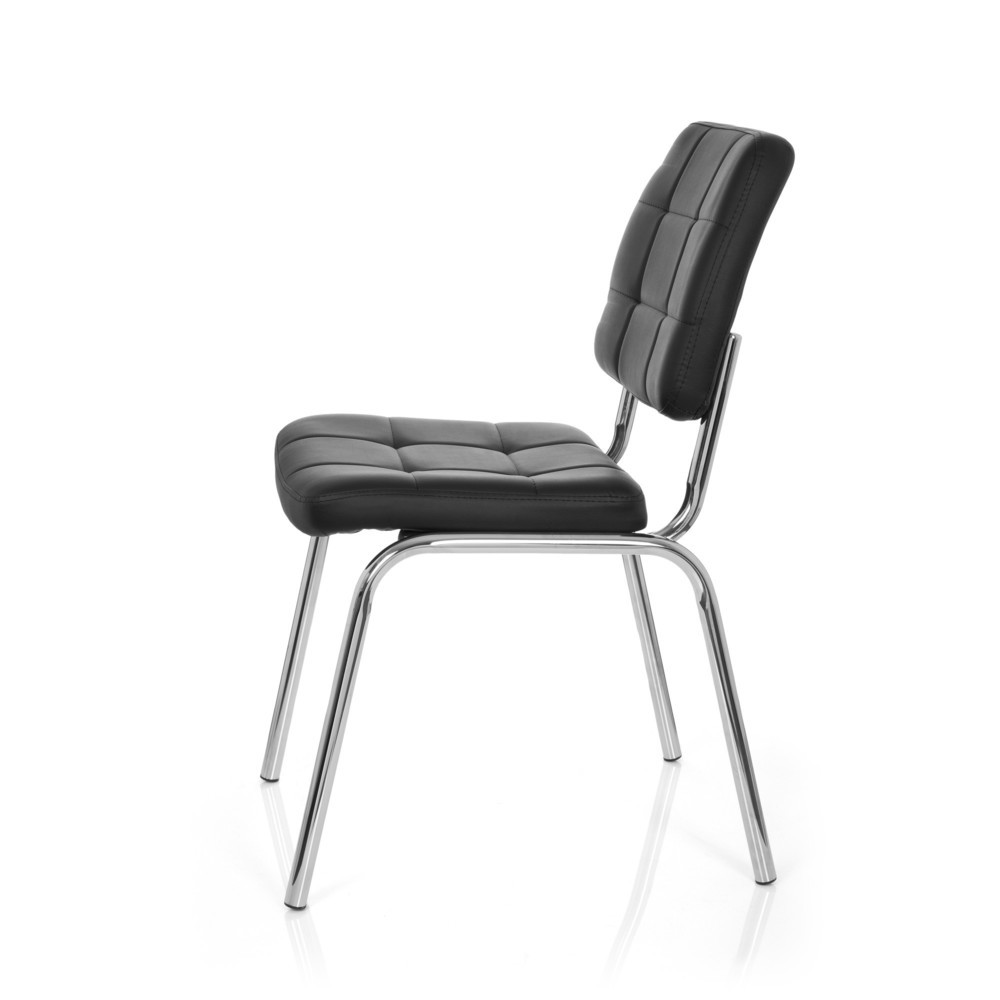 N° de l'image du produit 9 : Chaise de réunion / chaise-visiteur hjh OFFICE PICENO V PU, noir