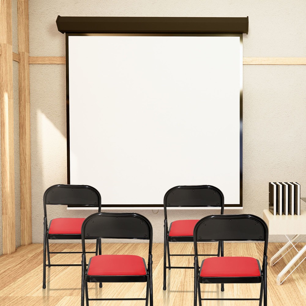 Productafbeelding nr. 8: Vergaderstoel / bezoekersstoel / klapstoel hjh OFFICE TUDELA PU, rood