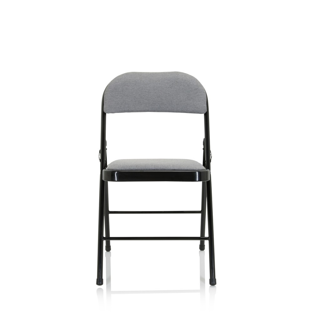 Produktabbildung Nr. 1: Chaise de réunion / chaise-visiteur / chaise pliante hjh OFFICE TUDELA II tissu, gris clair