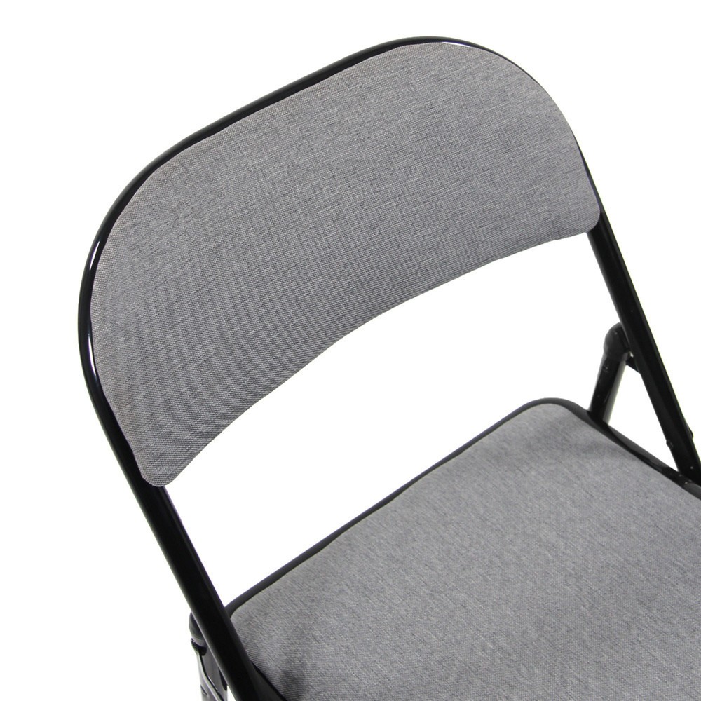 Produktabbildung Nr. 3: Chaise de réunion / chaise-visiteur / chaise pliante hjh OFFICE TUDELA II tissu, gris clair