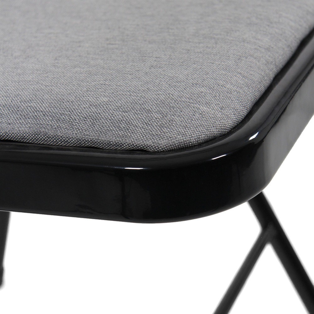 Produktabbildung Nr. 6: Chaise de réunion / chaise-visiteur / chaise pliante hjh OFFICE TUDELA II tissu, gris clair