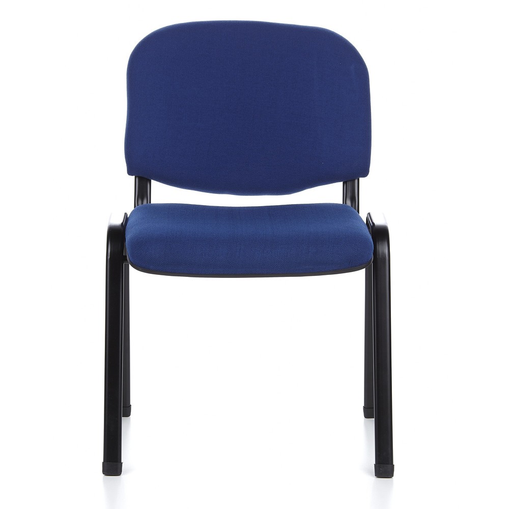 N° de l'image du produit 1 : Chaise de réunion / chaise-visiteur hjh OFFICE / XT 600, noir/bleu
