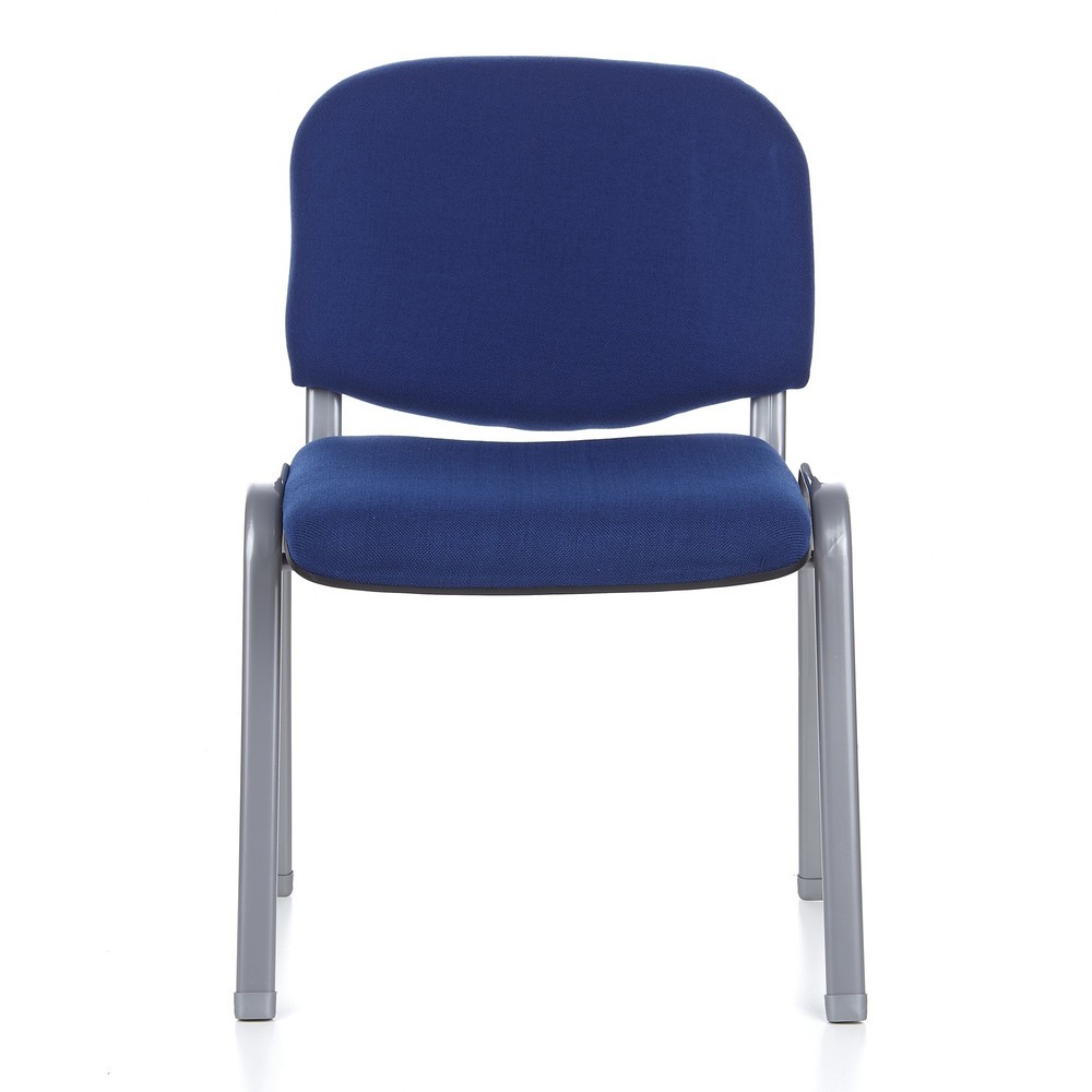 Produktabbildung Nr. 1: Vergaderstoel / bezoekersstoel hjh OFFICE XT 600, blauw / zilver