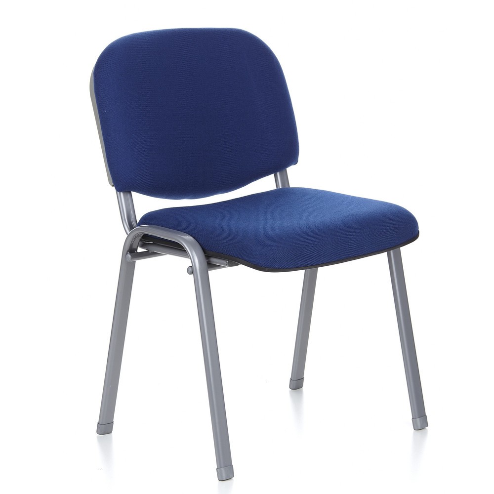 Produktabbildung Nr. 3: Vergaderstoel / bezoekersstoel hjh OFFICE XT 600, blauw / zilver