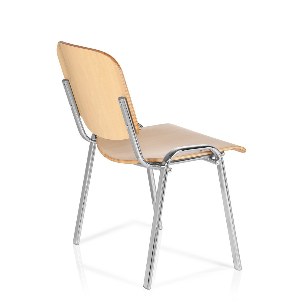 Produktabbildung Nr. 5: Vergaderstoel / bezoekersstoel hjh OFFICE XT 600, chroom / beuk