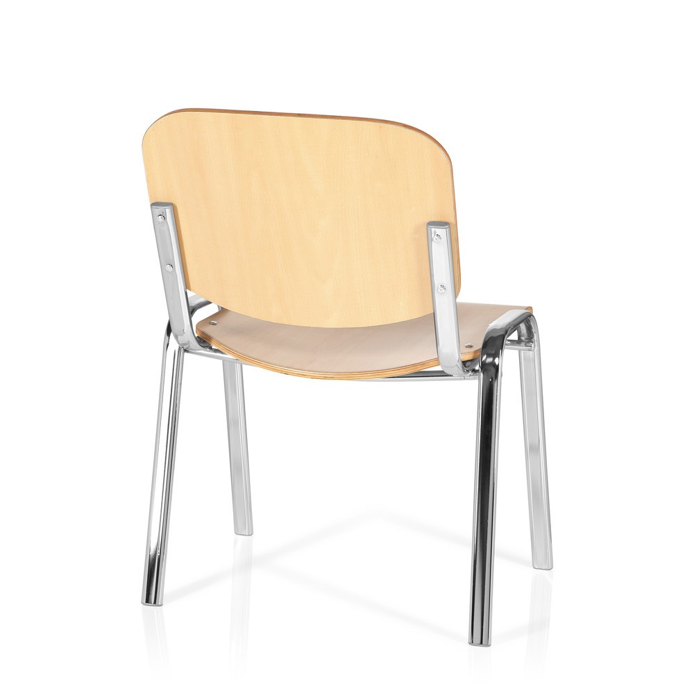 Produktabbildung Nr. 6: Vergaderstoel / bezoekersstoel hjh OFFICE XT 600, chroom / beuk