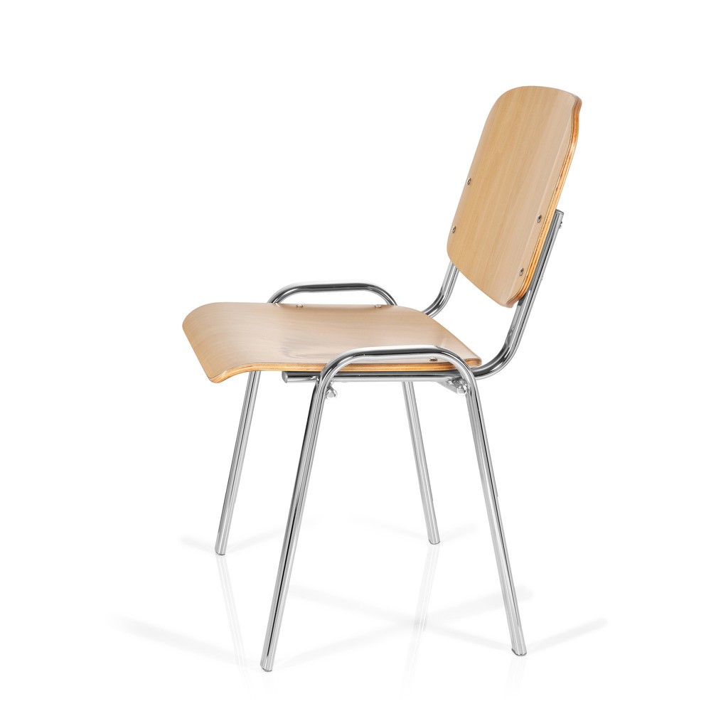 Produktabbildung Nr. 9: Vergaderstoel / bezoekersstoel hjh OFFICE XT 600, chroom / beuk