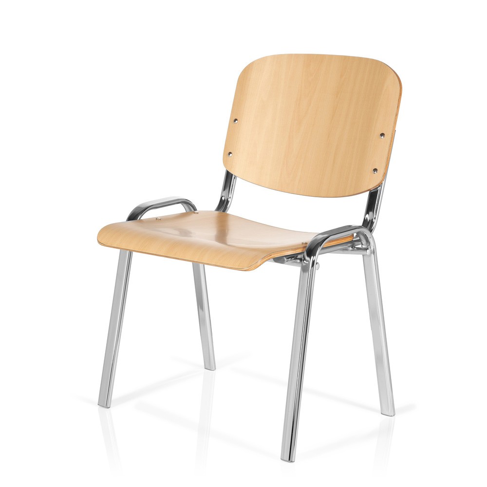 Produktabbildung Nr. 10: Vergaderstoel / bezoekersstoel hjh OFFICE XT 600, chroom / beuk