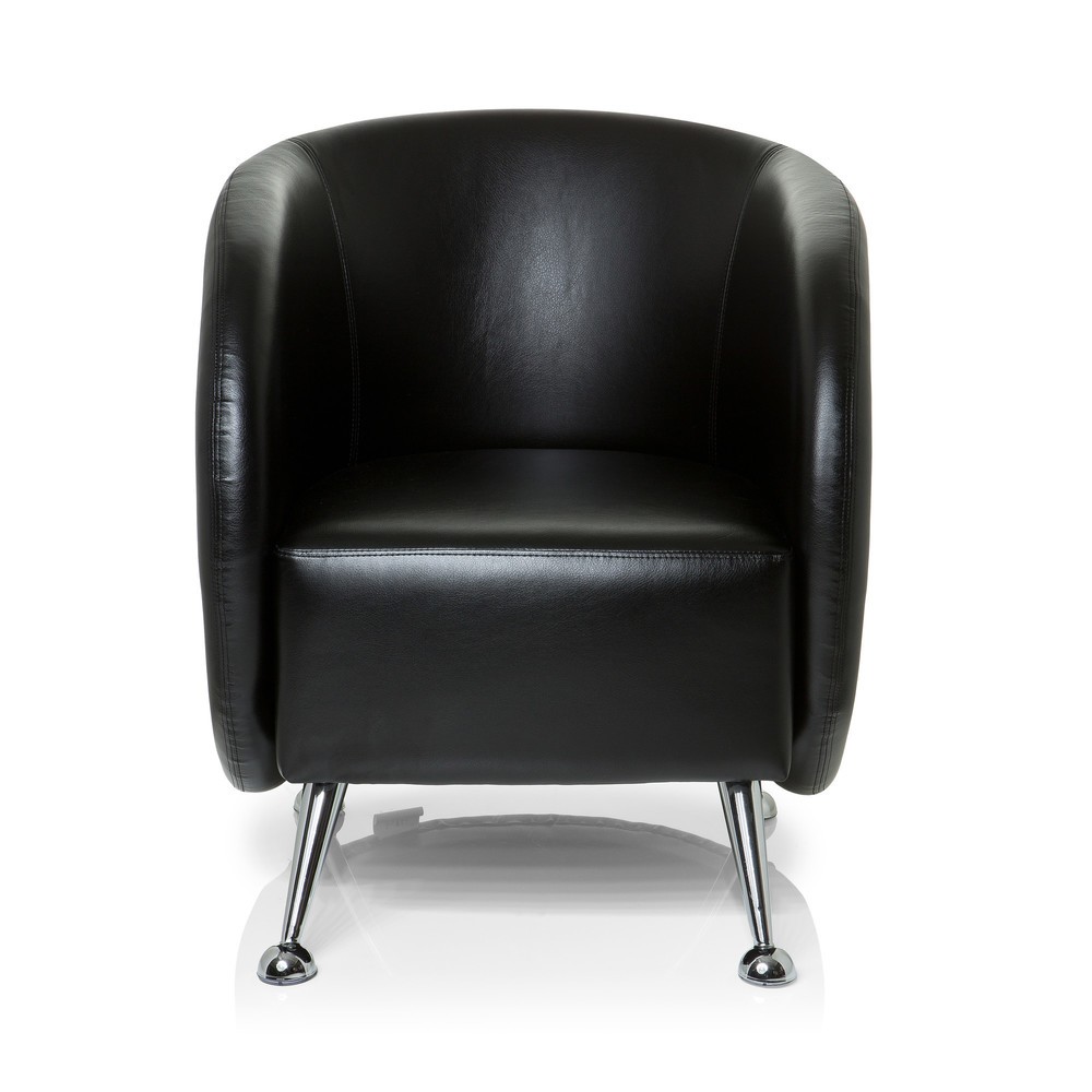 Produktabbildung Nr. 1: Loungezetel / clubzetel hjh OFFICE ST. LUCIA kunstleer, zwart