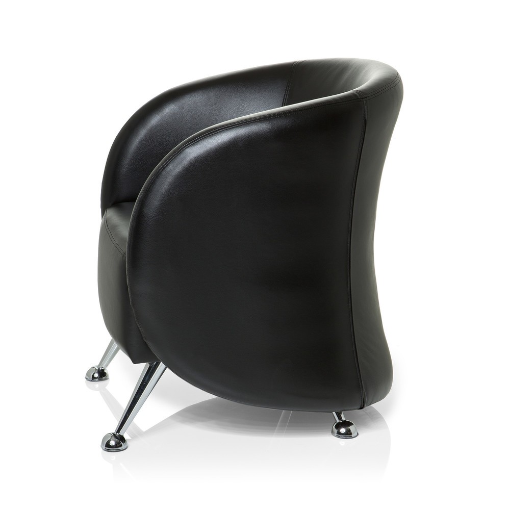 Produktabbildung Nr. 8: Loungezetel / clubzetel hjh OFFICE ST. LUCIA kunstleer, zwart