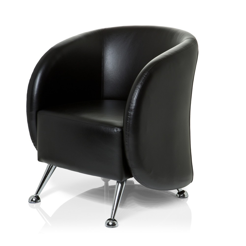 Produktabbildung Nr. 9: Loungezetel / clubzetel hjh OFFICE ST. LUCIA kunstleer, zwart