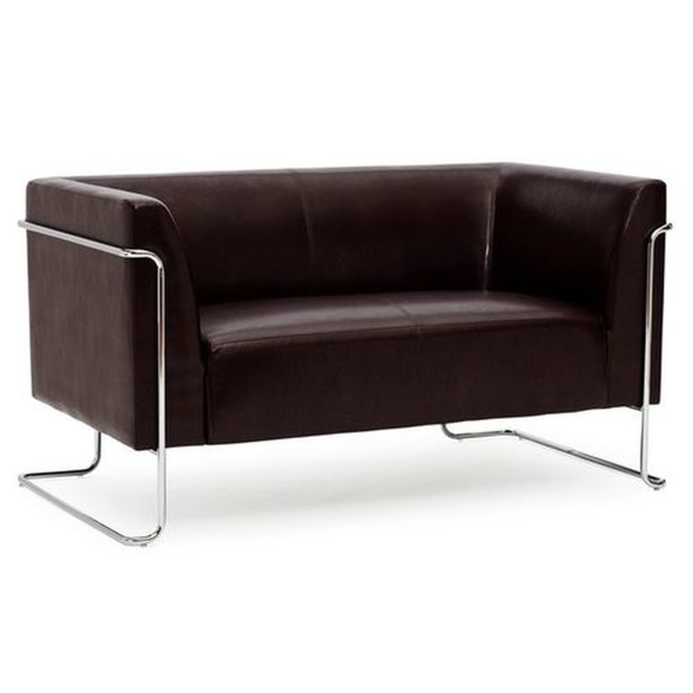 Produktabbildung Nr. 3: Loungebank hjh OFFICE CURACAO kunstleer, 2-zits, bruin