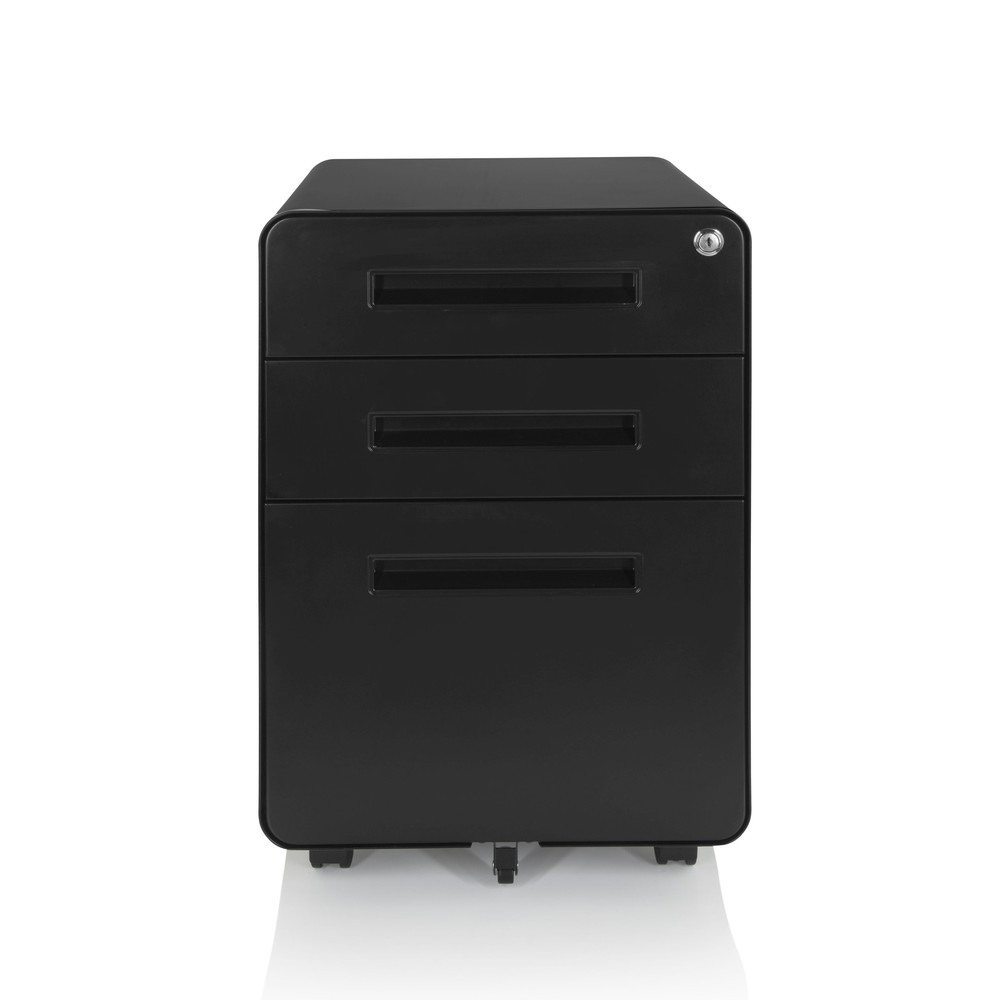 Produktabbildung Nr. 1: Ladekast op wielen hjh OFFICE COLOR PLUS I metaal, zwart