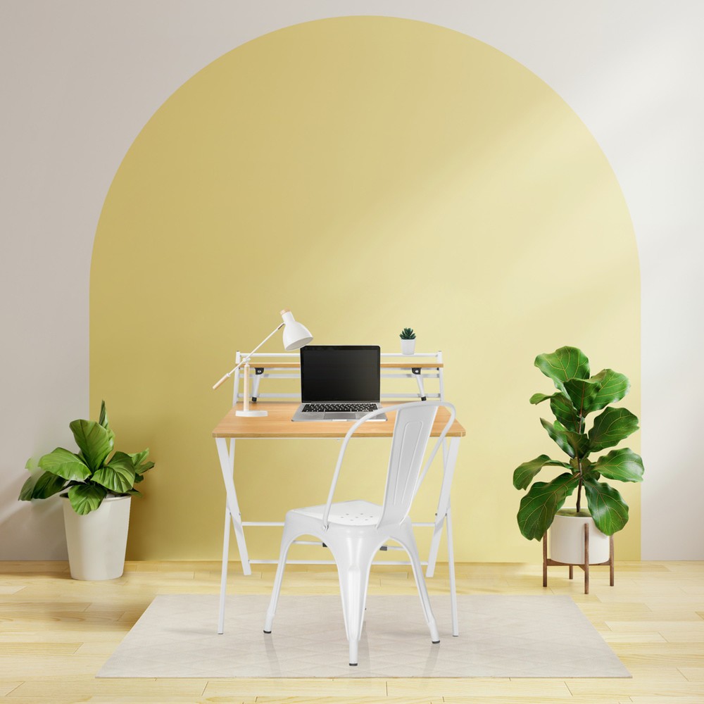 Produktabbildung Nr. 6: Bureau / table de travail hjh OFFICE EASY CLAP 92 x 84, chêne clair / blanc