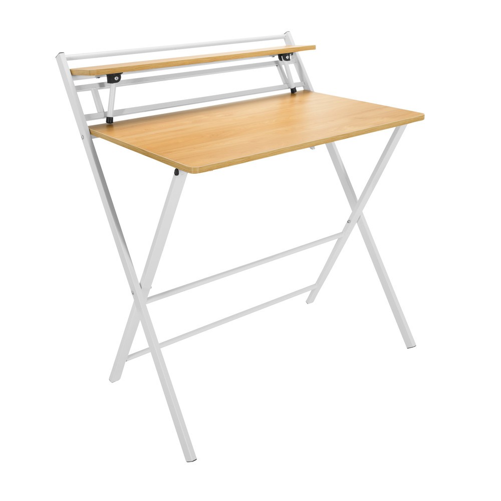 Produktabbildung Nr. 7: Bureau / table de travail hjh OFFICE EASY CLAP 92 x 84, chêne clair / blanc