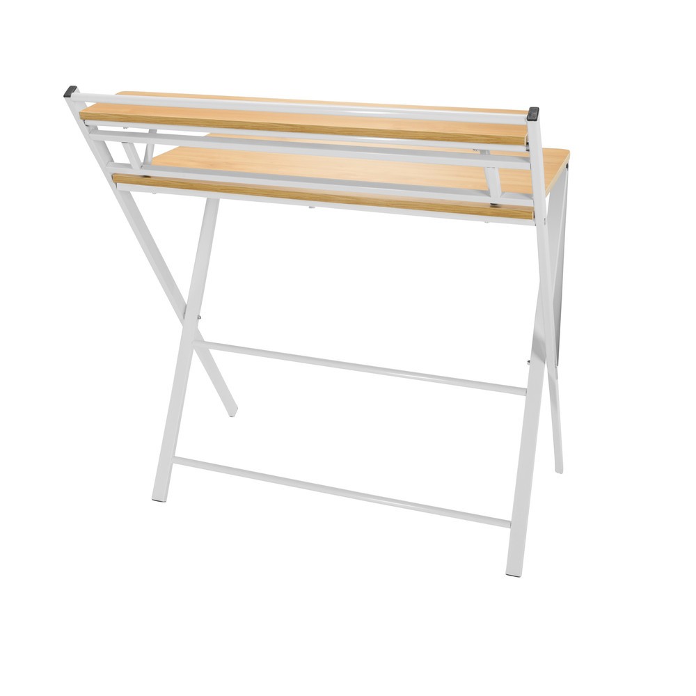 Produktabbildung Nr. 10: Bureau / table de travail hjh OFFICE EASY CLAP 92 x 84, chêne clair / blanc