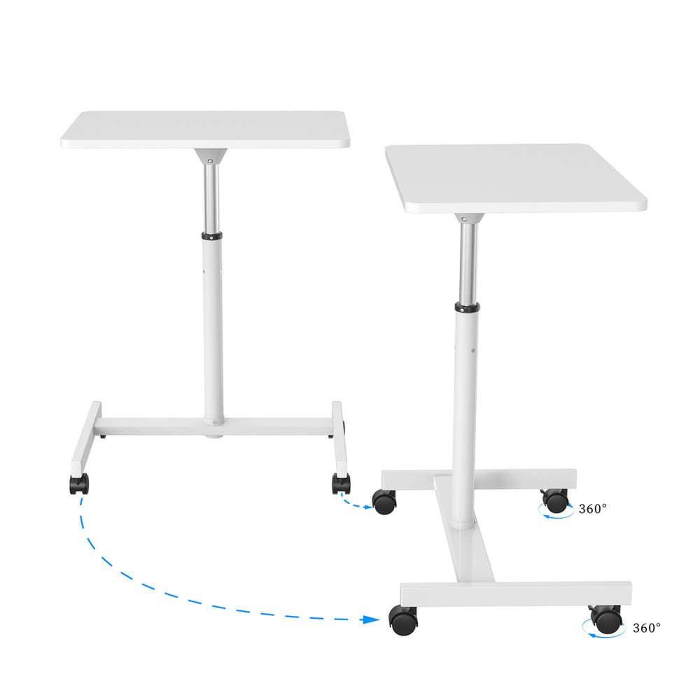 Produktabbildung Nr. 4: Statafel / laptopstandaard OFFICE STAND VM-SU met gasdrukveer & wielen, wit