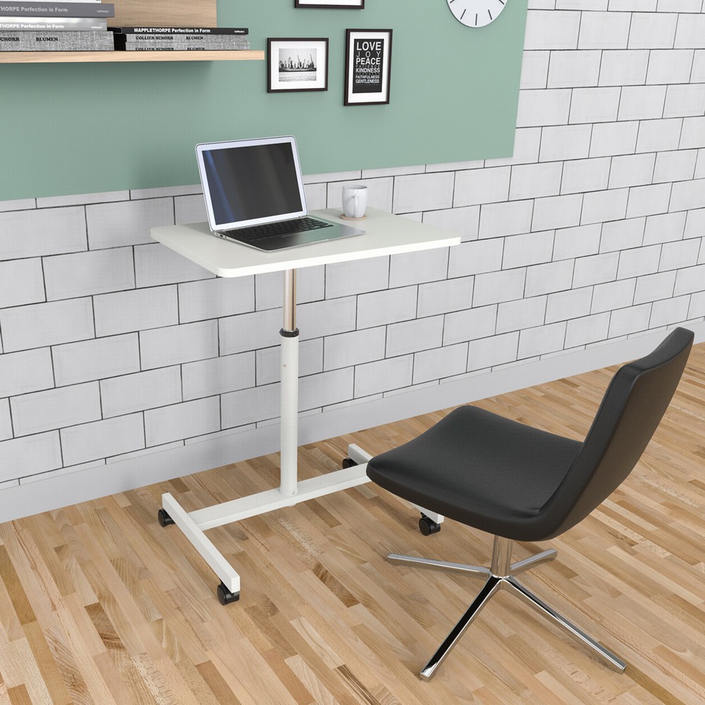 Produktabbildung Nr. 6: Statafel / laptopstandaard OFFICE STAND VM-SU met gasdrukveer & wielen, wit