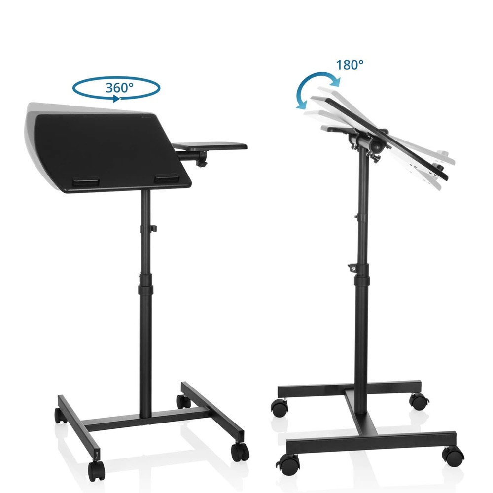 Produktabbildung Nr. 3: Statafel / laptopstandaard met wielen hjh OFFICE VM-SL, zwart
