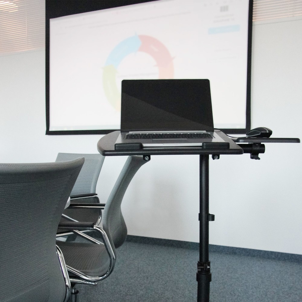 Produktabbildung Nr. 5: Statafel / laptopstandaard met wielen hjh OFFICE VM-SL, zwart