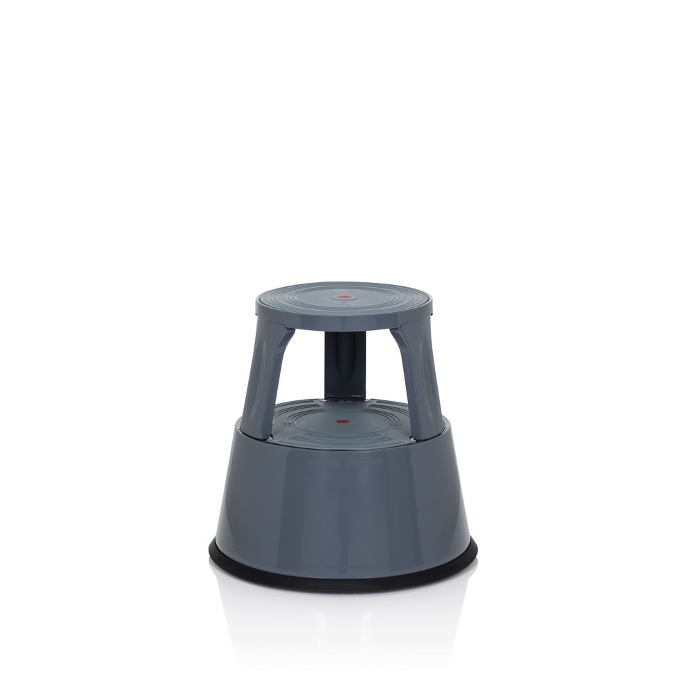 Productafbeelding nr. 1: hjh OFFICE Tritthocker / Rollhocker TIO-M II Metall, Kunststoff, dunkelgrau