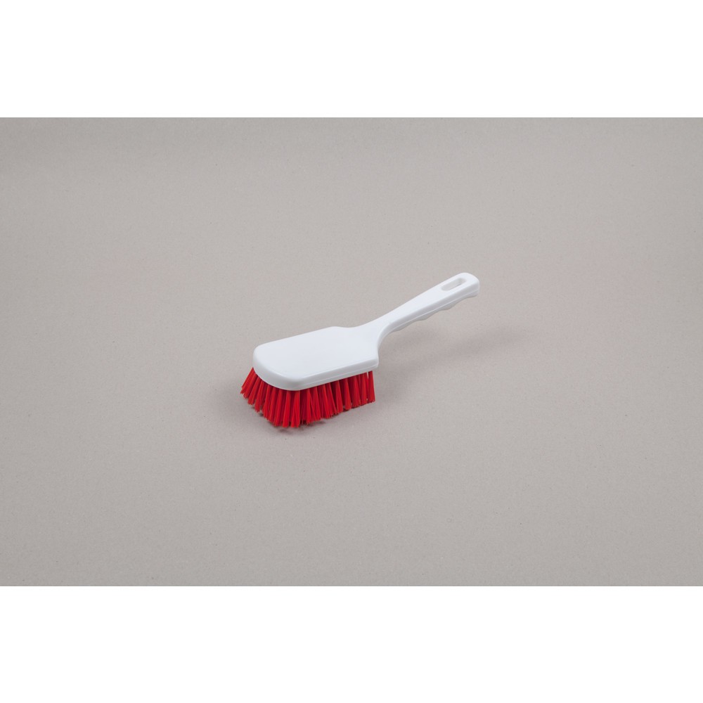 Produktabbildung Nr. 1: Hygiënische steelborstel, kunststof, polyester borstelharen 0,50, hard, 240 mm, rood