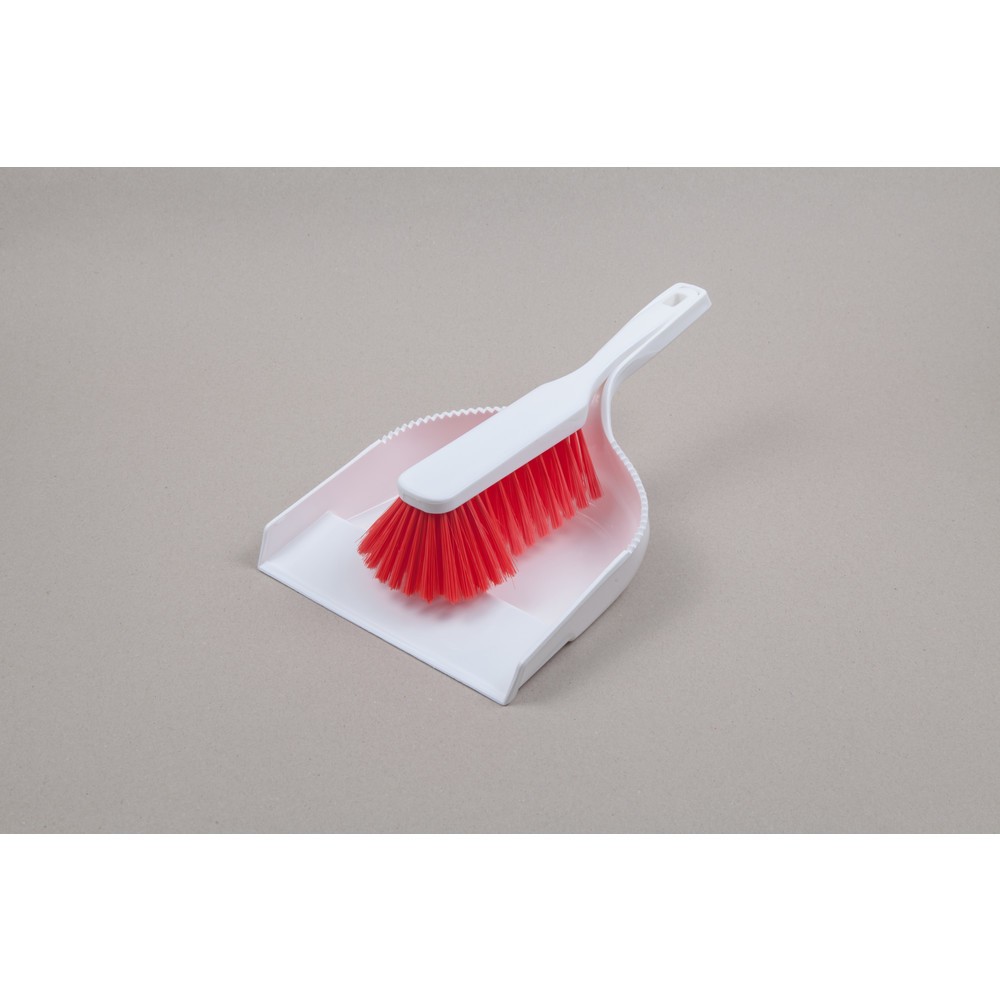 Produktabbildung Nr. 1: Hygiënische veegset, kunststof, polyester borstelharen 0,25, zacht, rood