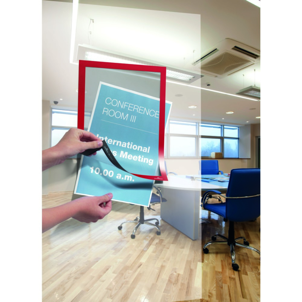 Produktabbildung Nr. 8: Infoframe DURABLE DURAFRAME®, zelfklevend, DIN A4, rood