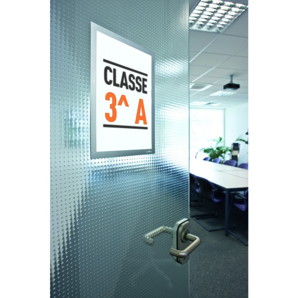 Produktabbildung Nr. 9: Infoframe DURABLE DURAFRAME®, zelfklevend, DIN A4, metallisch zilver