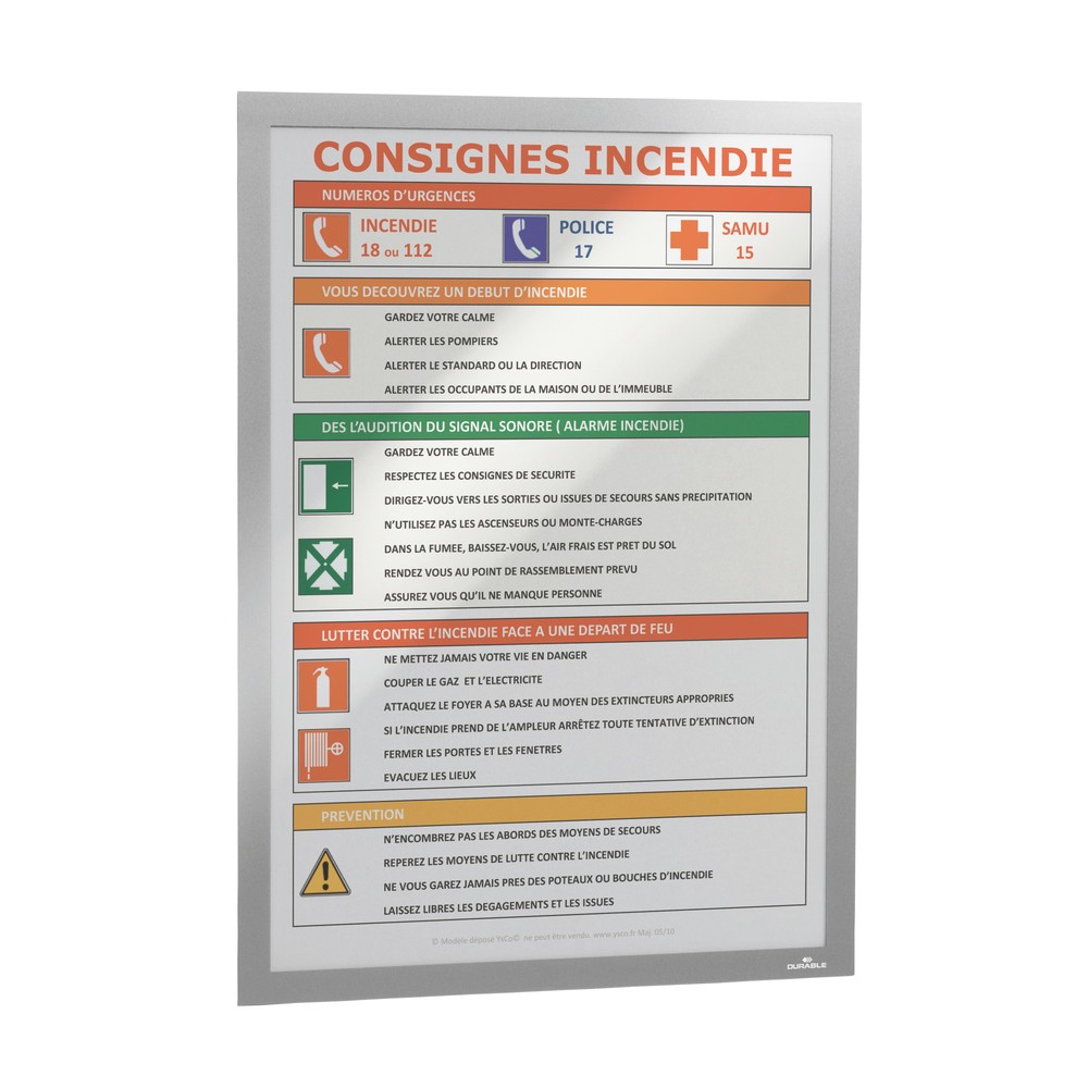 Productafbeelding nr. 7: Infoframe DURABLE DURAFRAME®, zelfklevend, DIN A3, metallisch zilver