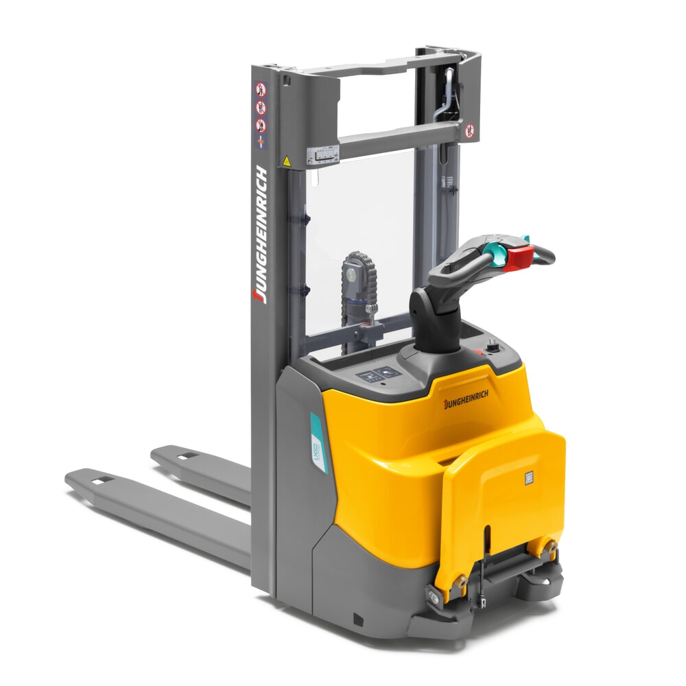 Productafbeelding nr. 7: Jungheinrich elektrische stapelaar ERC 110i DZ met staplatform, drievoudige telescoop hefmast, hefhoogte 4.300 mm, draagvermogen 1.000 kg, proportionele hydraulica