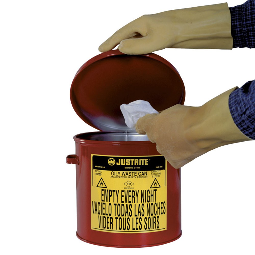 Produktabbildung Nr. 2: Justrite werkbankverzamelbak, handmatig, rood, 8 liter