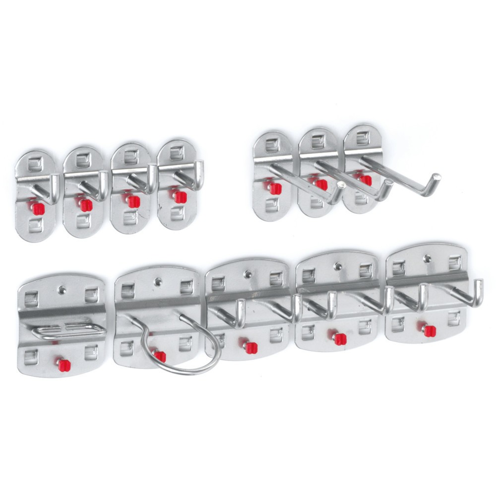 Produktabbildung Nr. 1: Kappes Hakenassortiment, aluminiumkleurig, 12-delig
