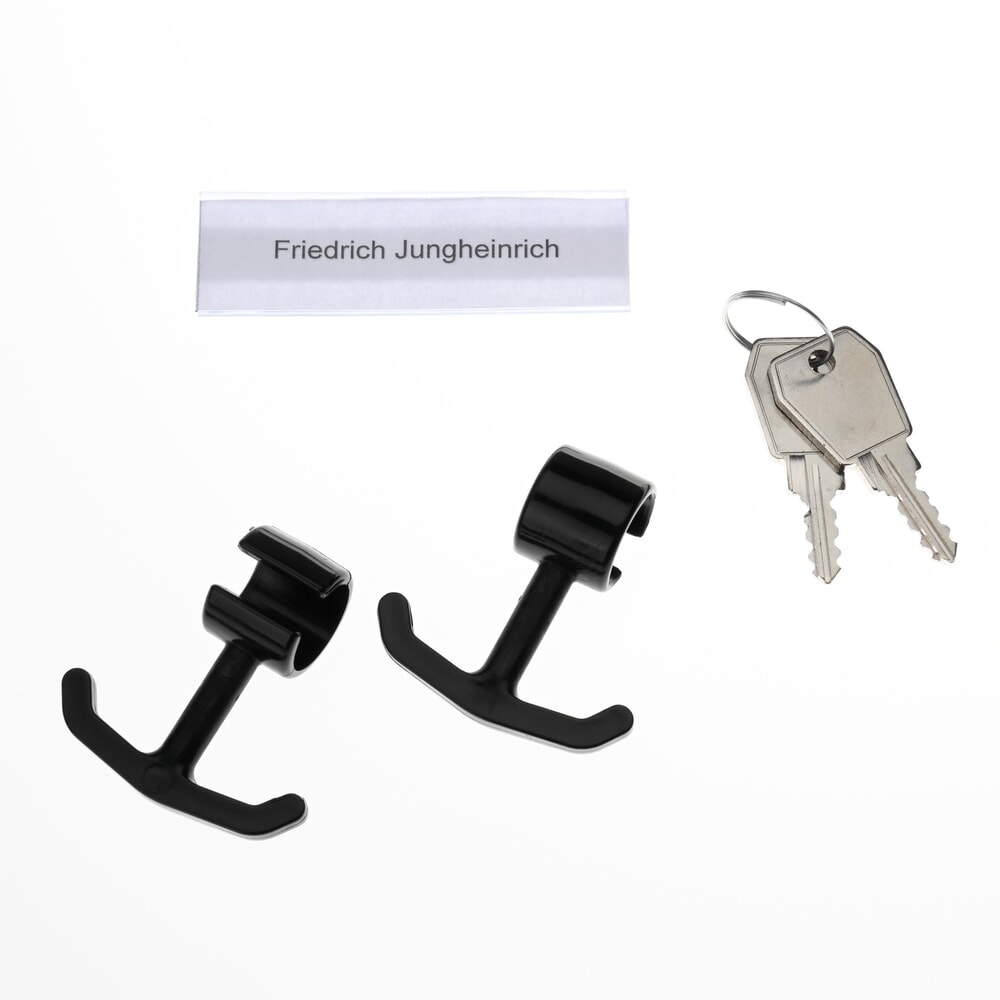 Productafbeelding nr. 5: Kast Steinbock®, op de vloer staand, 2 etages, 4 vakken, cilinderslot, hxbxd 1.800 x 600 x 500 mm, lichtgrijs / lichtgrijs