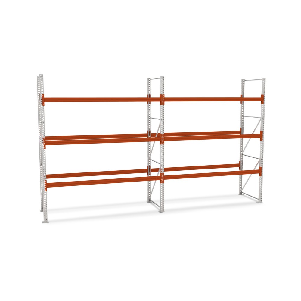 Produktabbildung Nr. 1: Paquet complet de rayonnage à palettes META MULTIPAL, charge par tablette 4 430 kg, H x l x P 3 800 x 5 700 x 1 100 mm