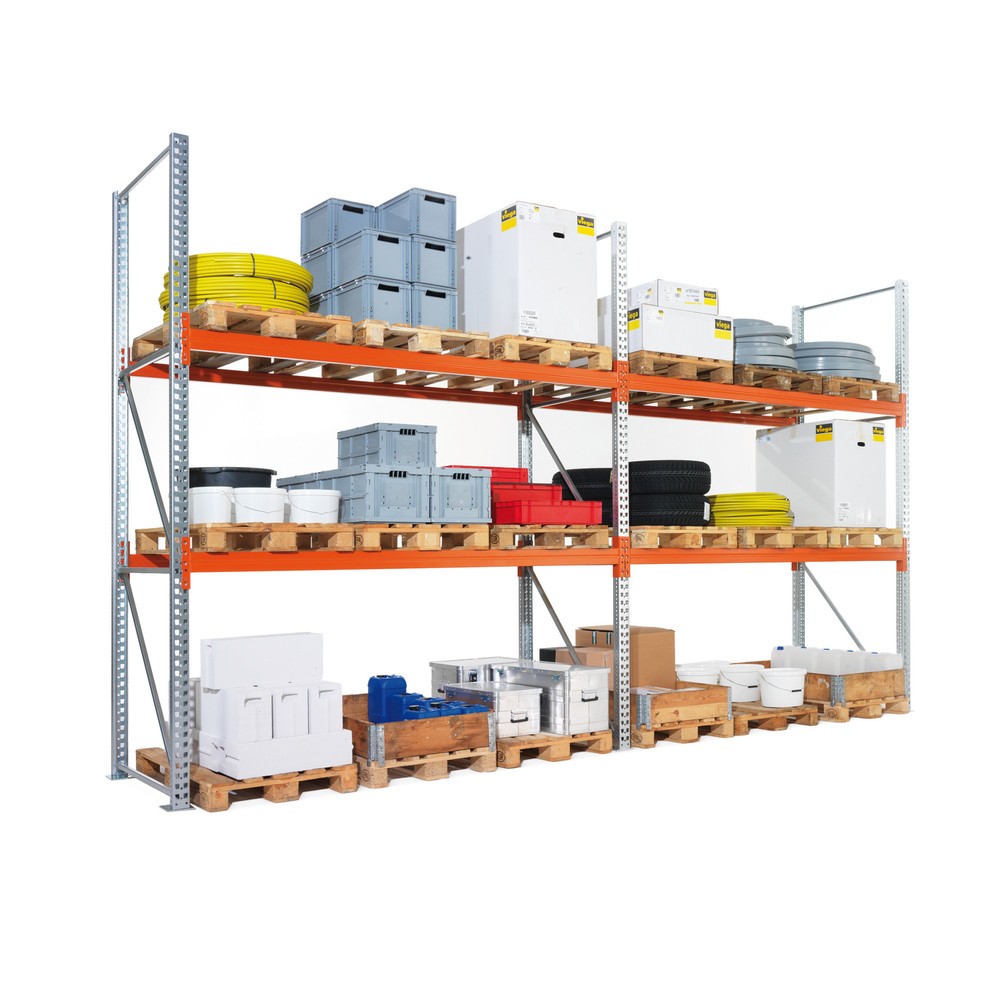 Produktabbildung Nr. 1: Paquet complet de rayonnage à palettes META MULTIPAL, charge par tablette 1 550 kg, H x l x P 3 300 x 5 655 x 1 100 mm