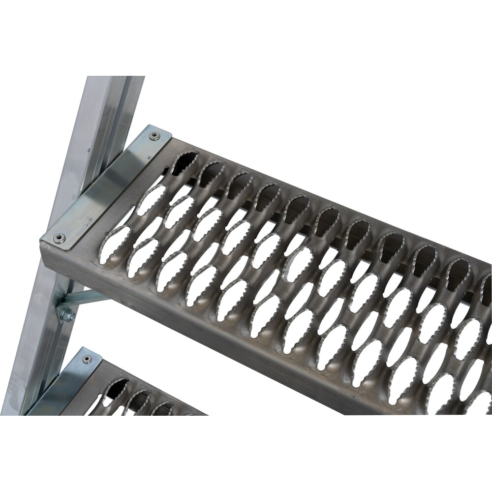 N° de l'image du produit 8 : Échelle à plate-forme mobile KRAUSE® STABILO, accès unilatéral, grille de profil R13, 5 marches