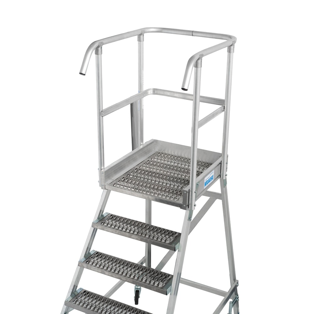 N° de l'image du produit 14 : Échelle à plate-forme mobile KRAUSE® STABILO, accès unilatéral, grille de profil R13, 5 marches